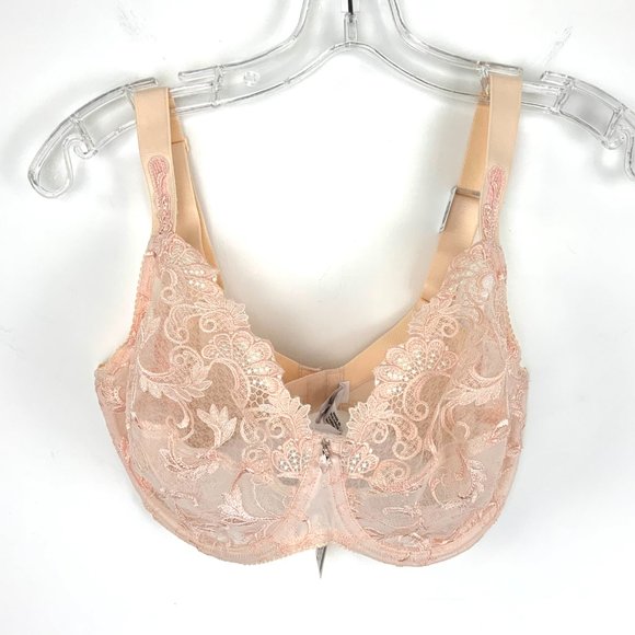 Lise Charmel Rose Lace Unpadded 3-Part Full Figure Bra 32G NWT - Picture 15 of 15